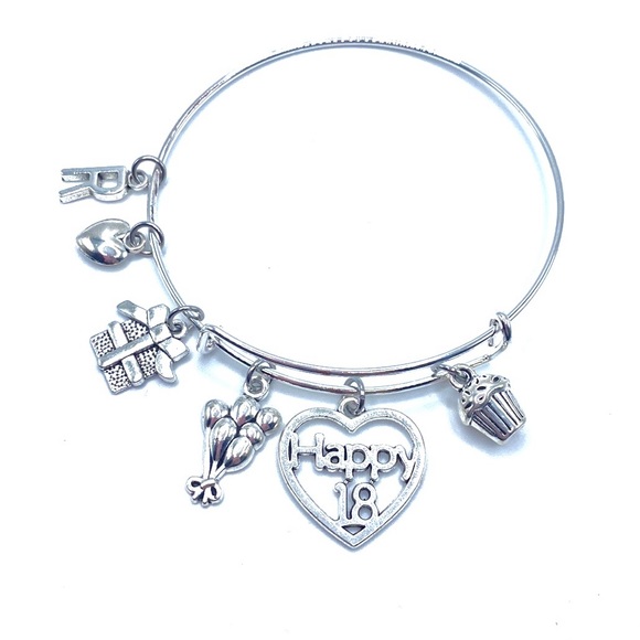 Happy 18th Birthday Charm Bracelet - Picture 3 of 6